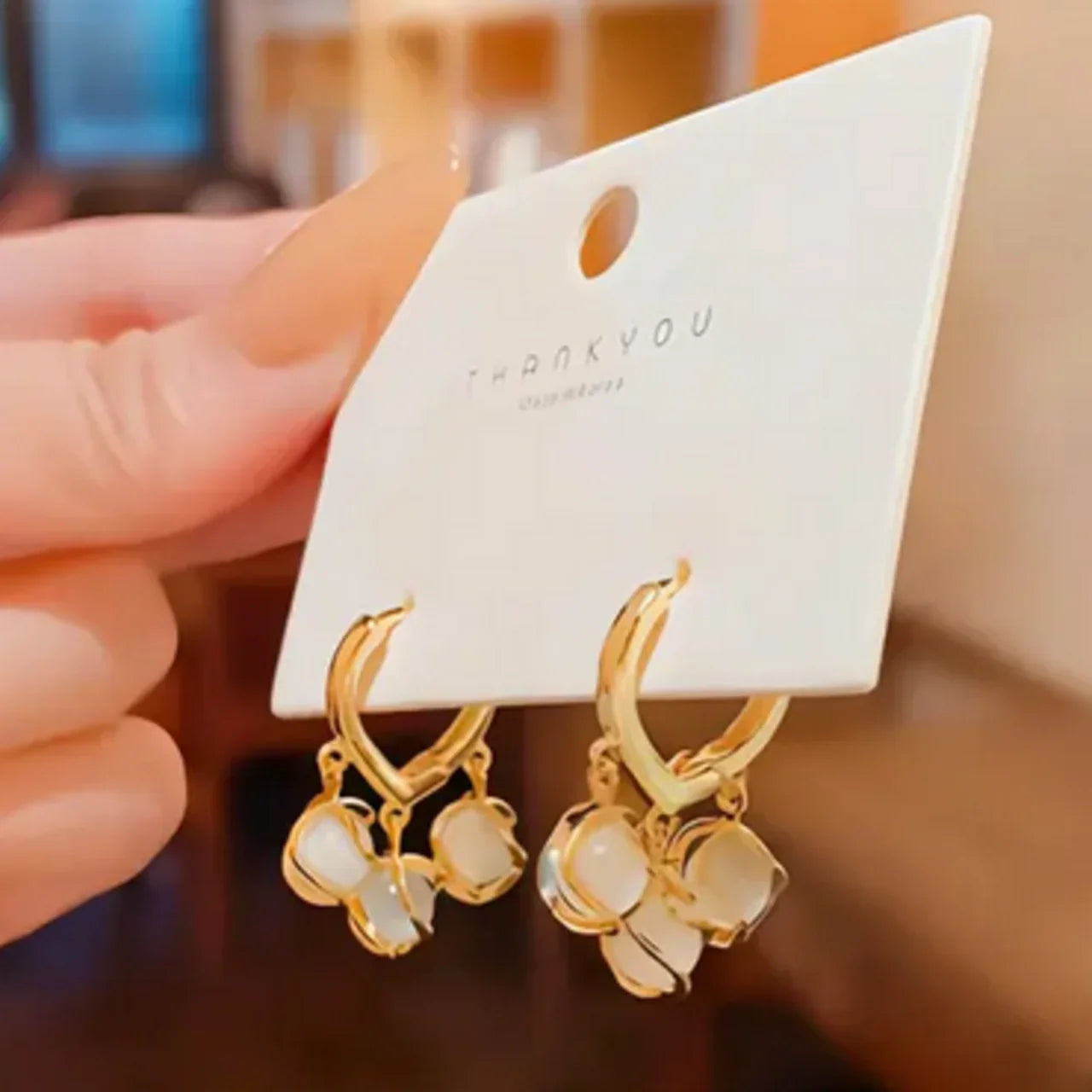 Crystal Ball Pearl Earrings