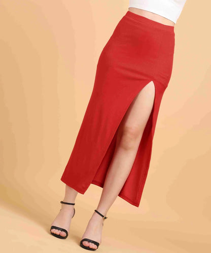 Green Rib Long Skirt
