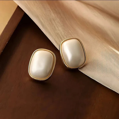 Elegant Everyday Earrings Combo – Swan Pearl, Enamel Drop, Opal Drop, Pearl Stud & Blue Heart - Set of 5