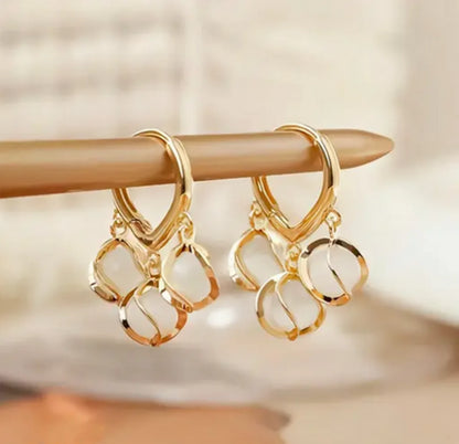 crystal pearl drop earrings for women elegant jewelry