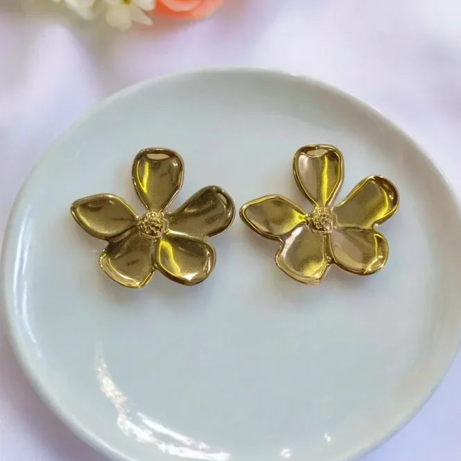 flower stud earrings for women