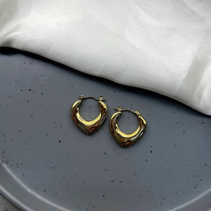 heart shaped hoop earrings for women