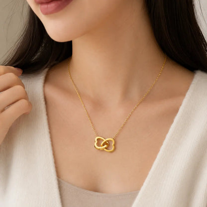 heart lock pendant necklace for women with anti tarnish finish