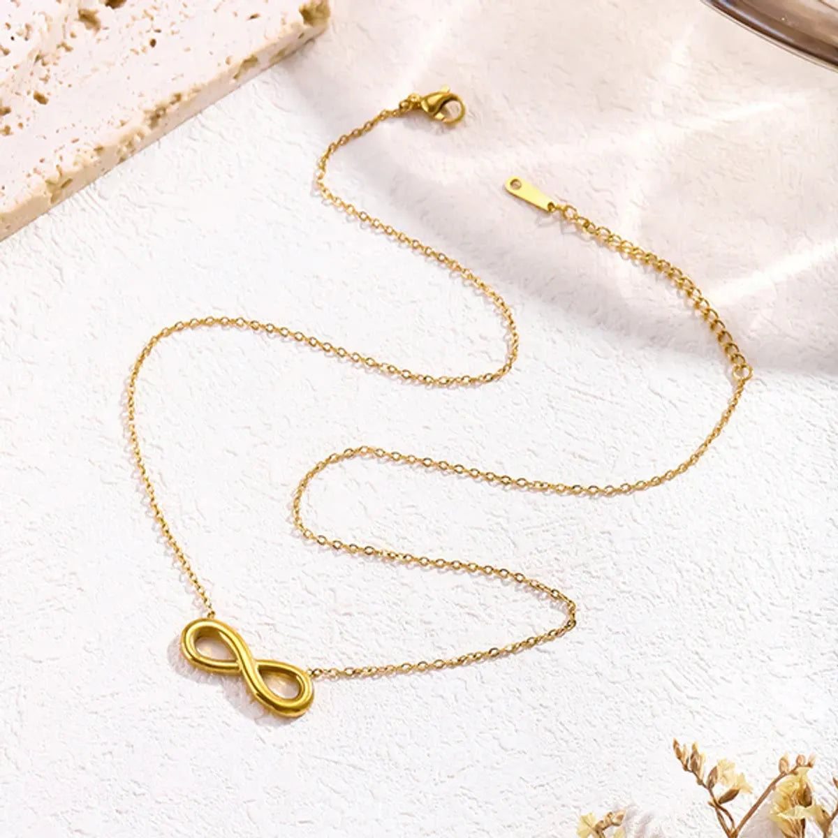 infinity pendant necklace for women in anti tarnish stainless steel