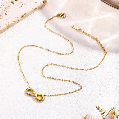 infinity pendant necklace for women in anti tarnish stainless steel