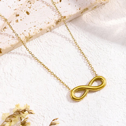 infinity pendant necklace for women in anti tarnish stainless steel