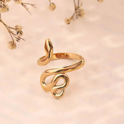 adjustable snake ring for women