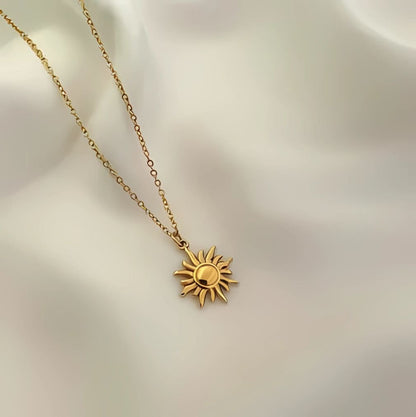 sun pendant necklace for women