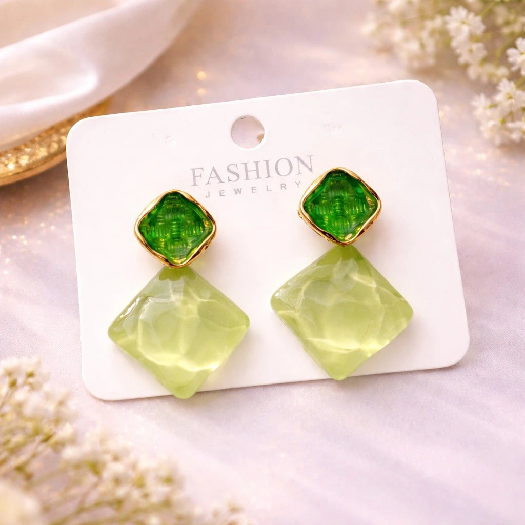 sweet geometric drop earrings for women