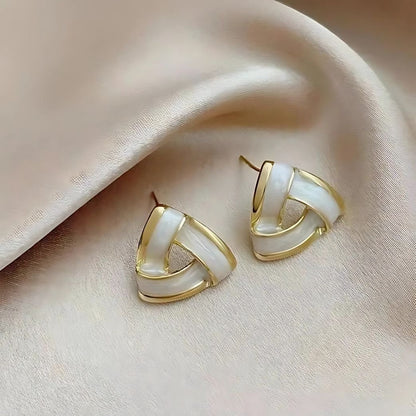 triangle stud earrings for women