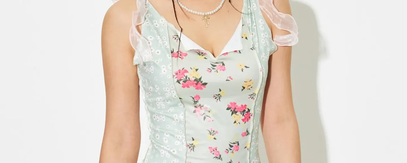 Bow Tank Top and skirt pair