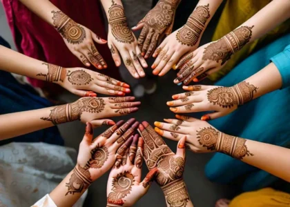 Modern and Easy Mehendi Design for Girls