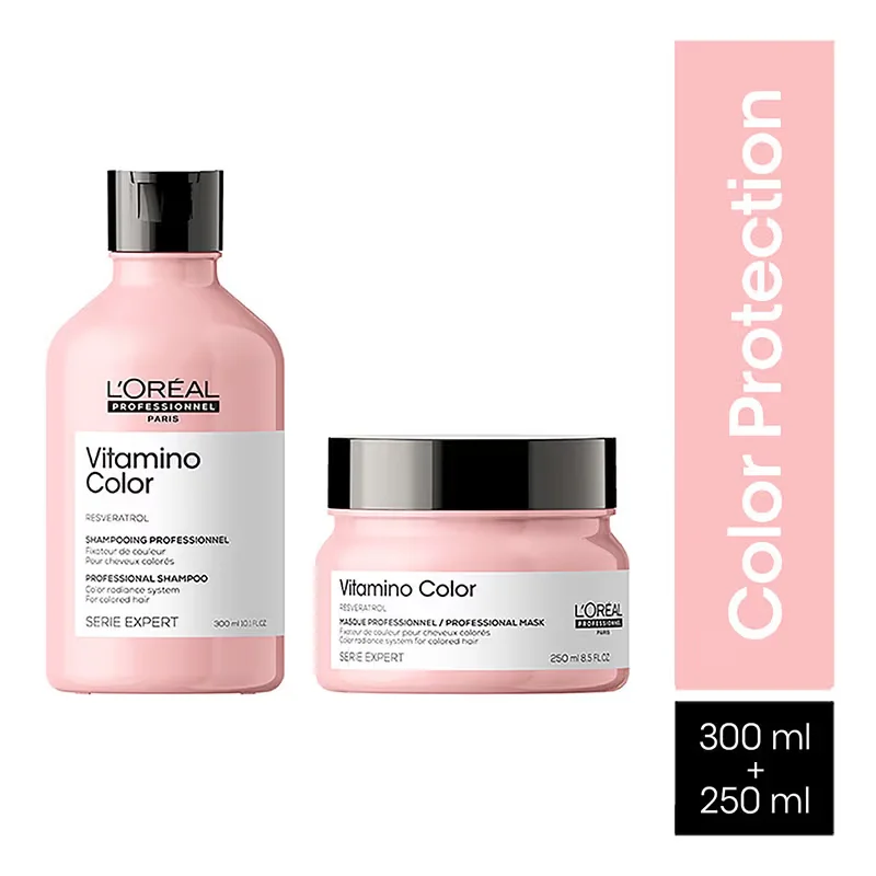 L’Oreal Professional Vitamino Color Shampoo and Hair Mask, Serie Expert