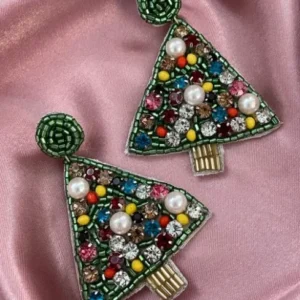 Christmas Tree Drop Earrings