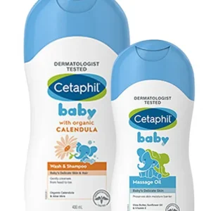 Cetaphil Baby Wash and Shampoo with Massage Oil 